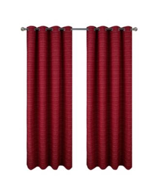 Декоративная штора RT Designer Collection Kensington Jacquard красная