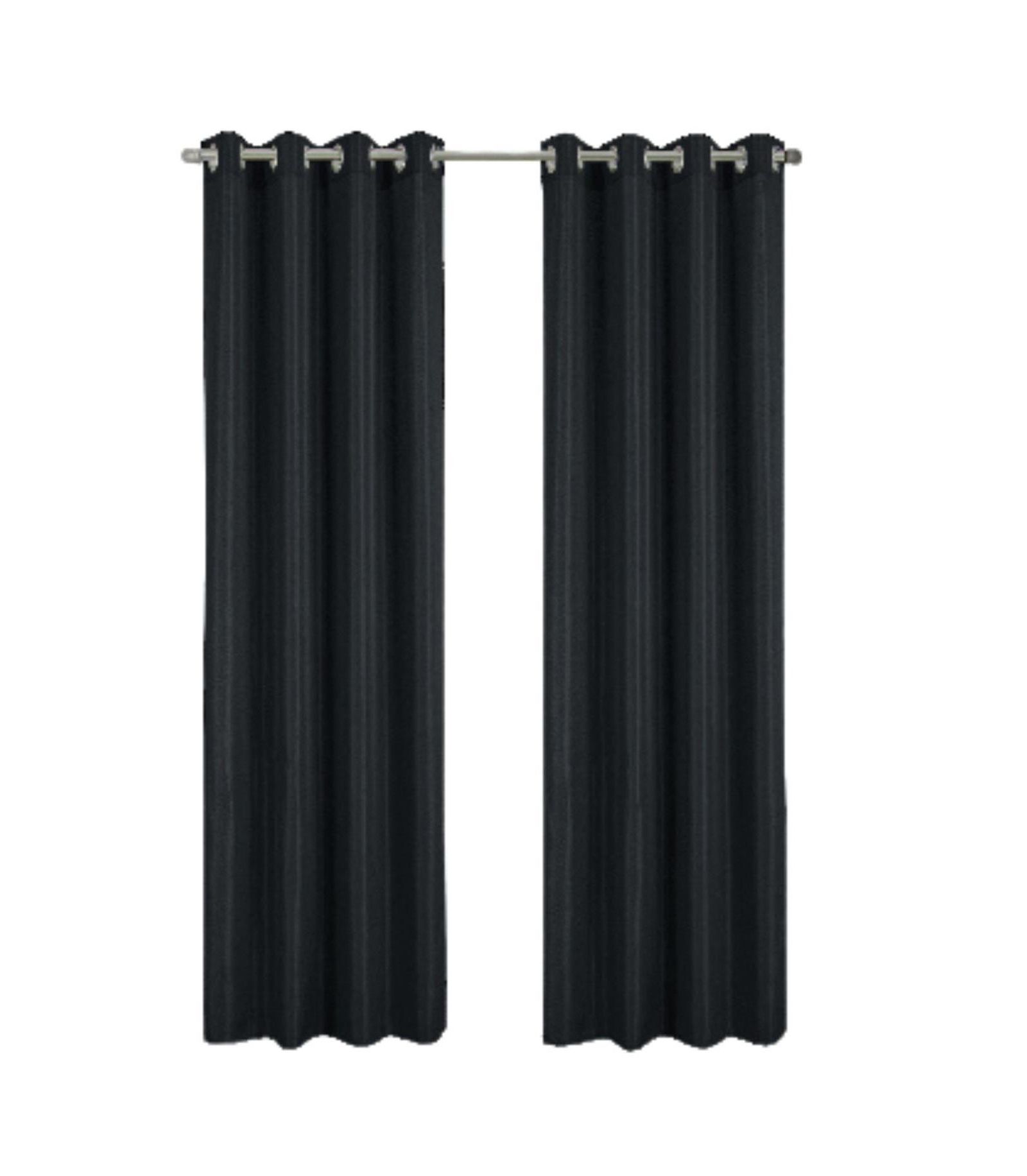 RT Designer Collection декоративная штора Gibson с люверсами, 54" x 90", черная