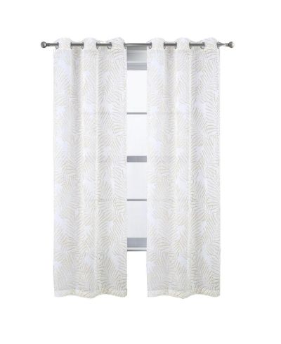 Декоративная занавеска RT Designers Collection Faye Grommet Metallic Sheer Printed Doily