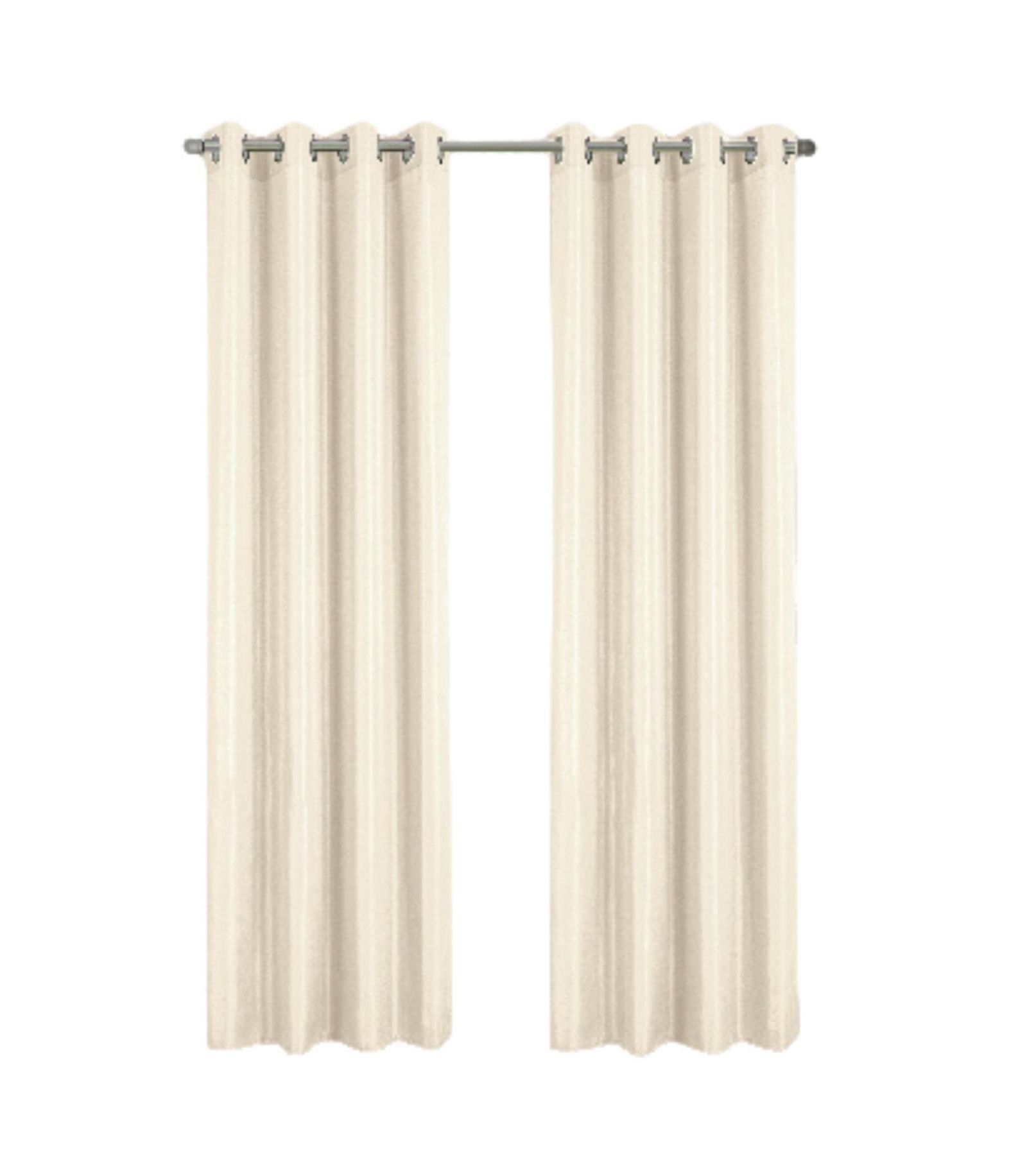 RT Designer Collection Gibson Luxurious Decorative Grommet Curtain Panel 54" x 90" Beige