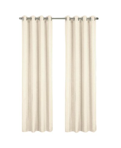 RT Designer Collection Gibson Luxurious Decorative Grommet Curtain Panel 54" x 90" Beige