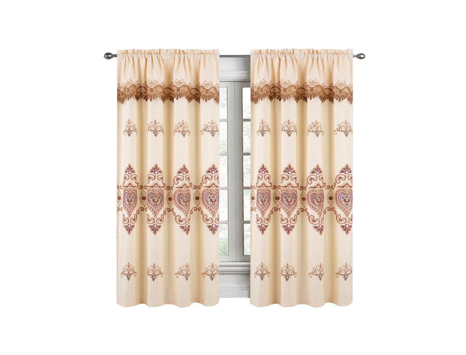 RT Designers Collection Затемняющие шторы Bonnie Macrame, 52" x 84", Ivory