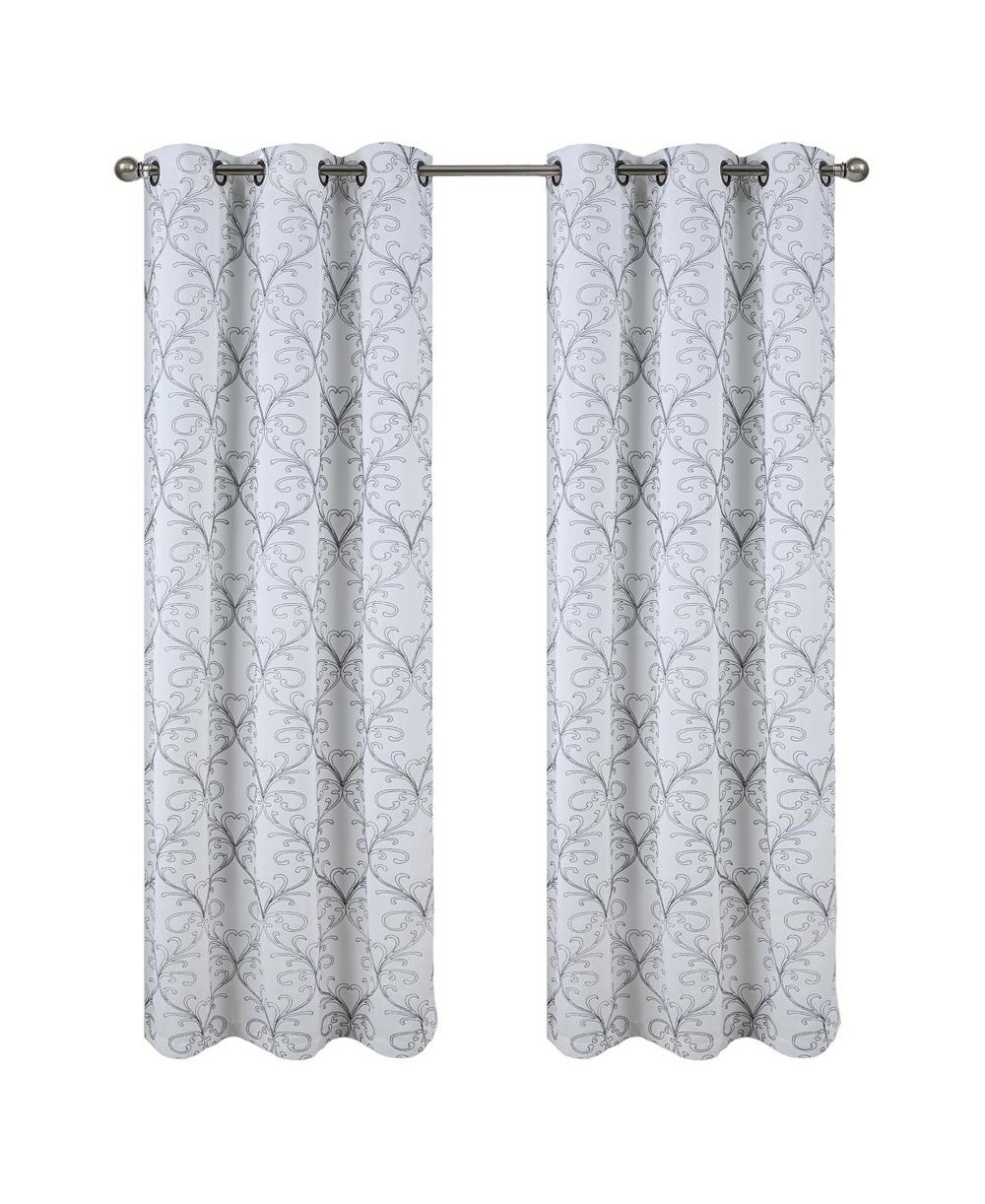 Декоративная штора RT Designer Collection Kimber Embroidered White