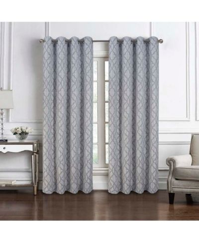 RT Designers Collection Brookfield Jacquard High Quality Light Filtering Grommet Curtain Panel 54" x 90"