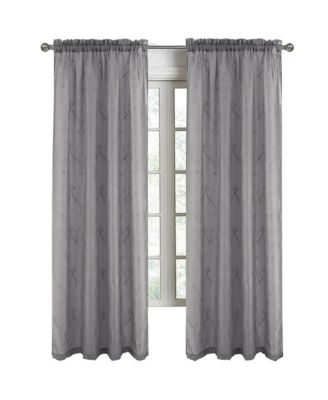 Штора для спальни RT Designers Collection Pearl Emb Metallic Doily, затемняющая, 54" x 84"