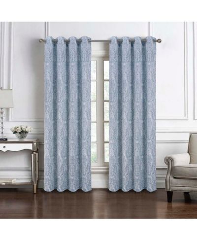 RT Designers Collection штора жаккардовая с люверсами, 54" x 90", Blue