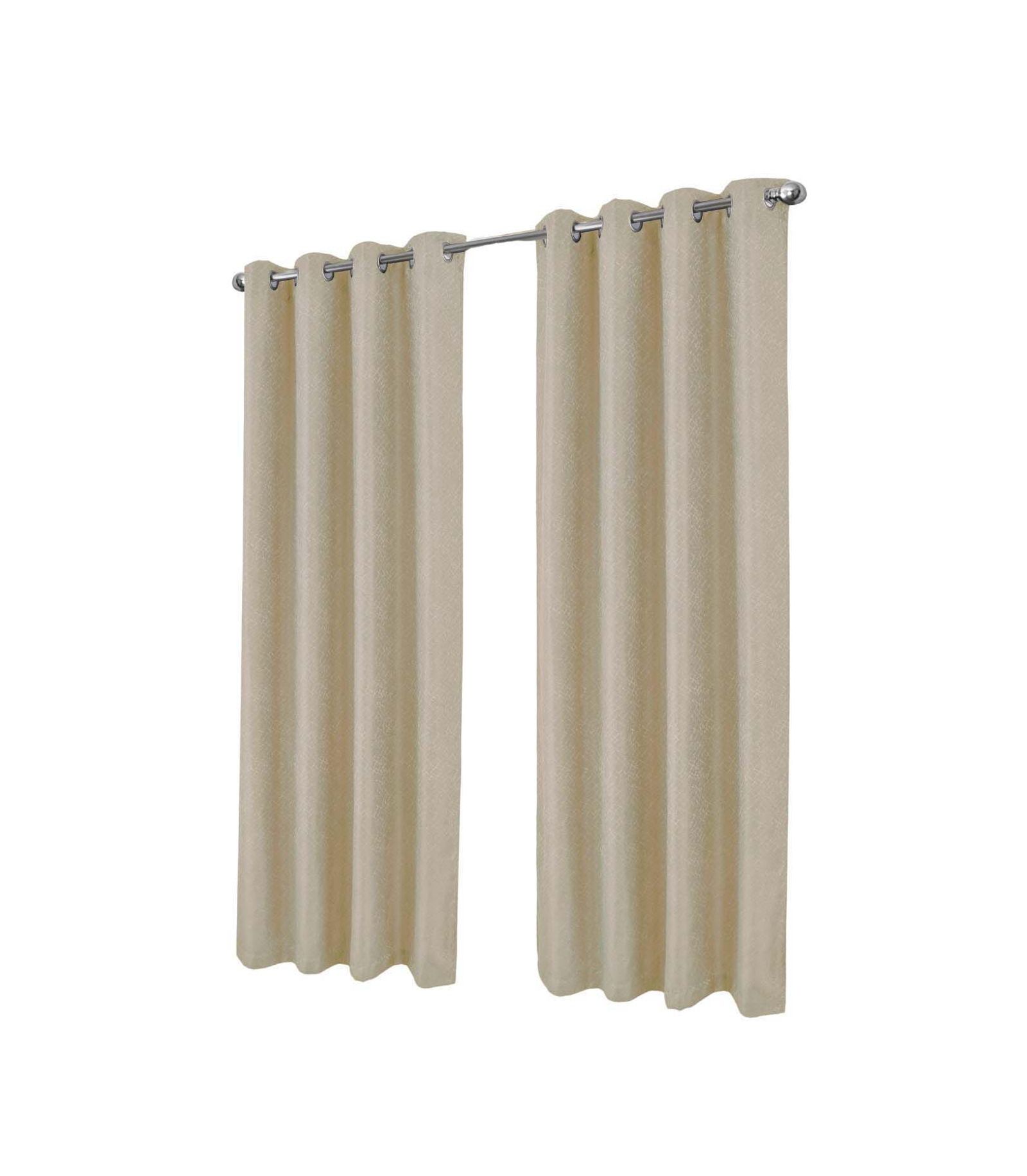 Штора RT Designer Collection Cassi Shimmer Jacquard Grommet 54" x 90" Taupe