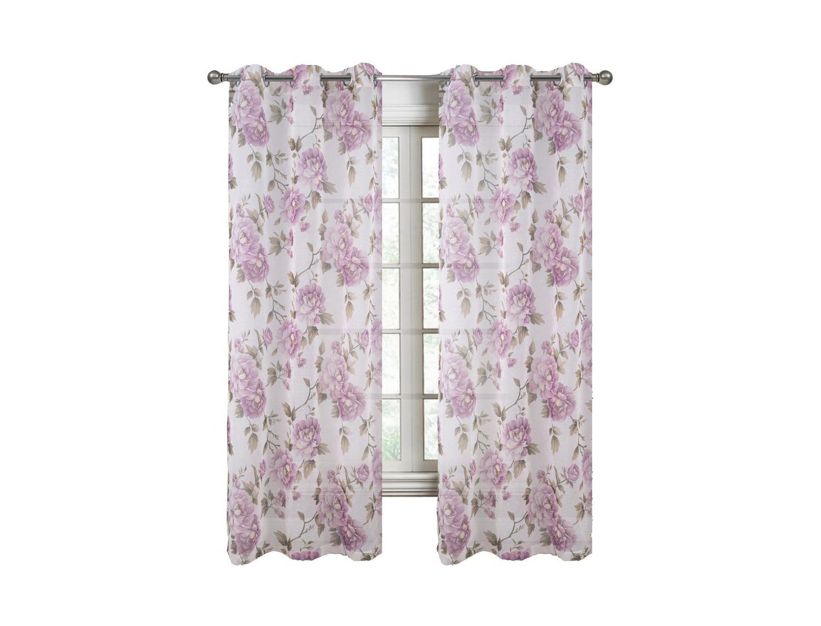 RT Designers Collection Штора для спальни Ellie Doily Grommet, сиреневая