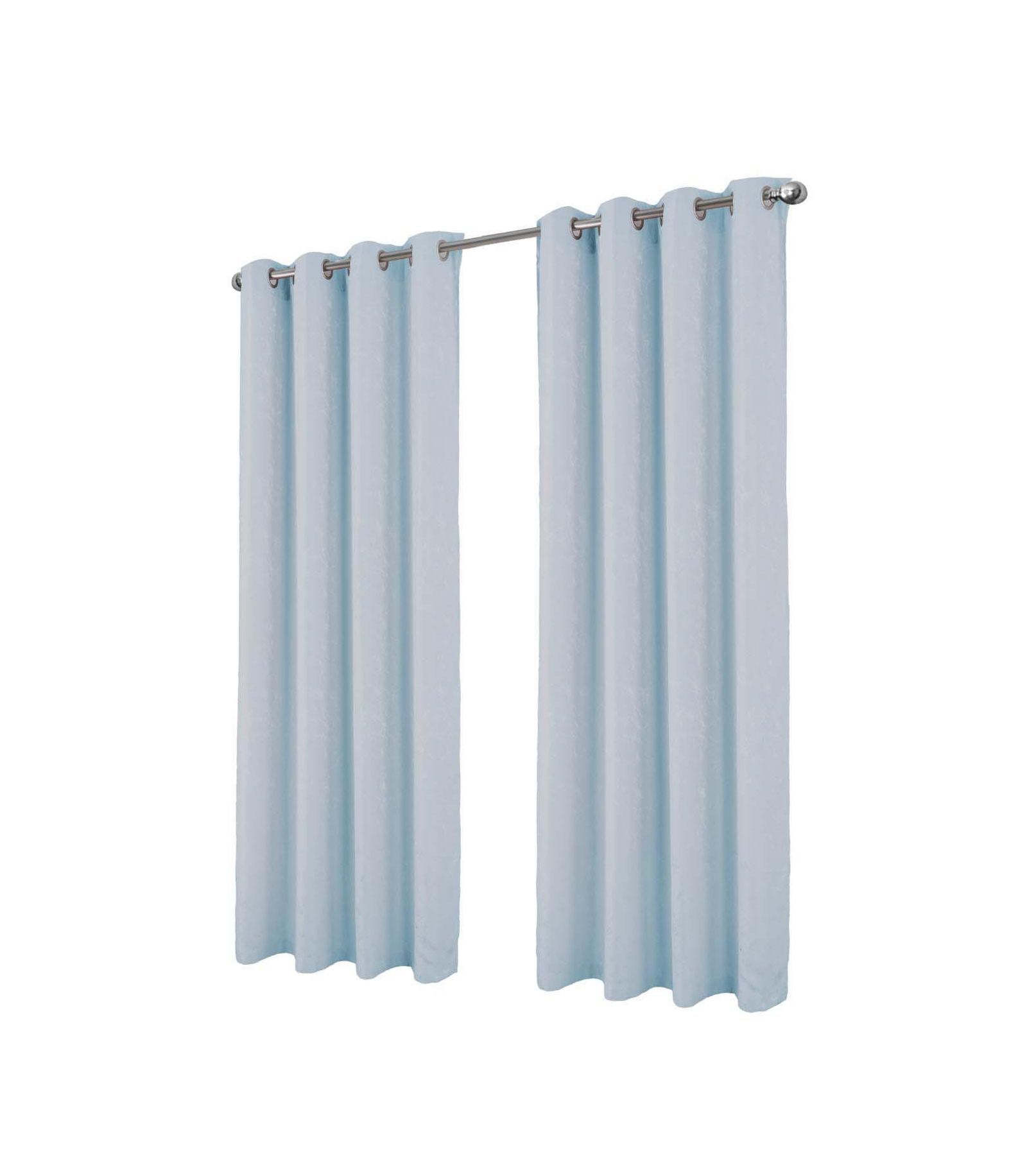 Штора RT Designer Collection Cosmo Shimmer Jacquard Grommet Curtain Panel 54" x 84" Silver