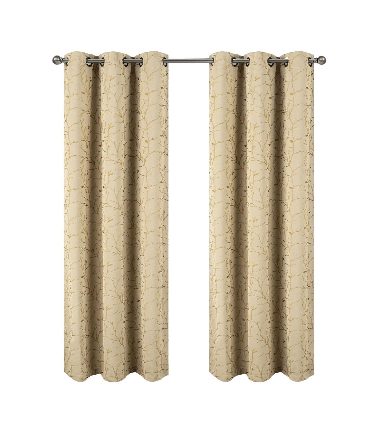Декоративная штора RT Designer Collection Luciana Blackout Beige с люверсами