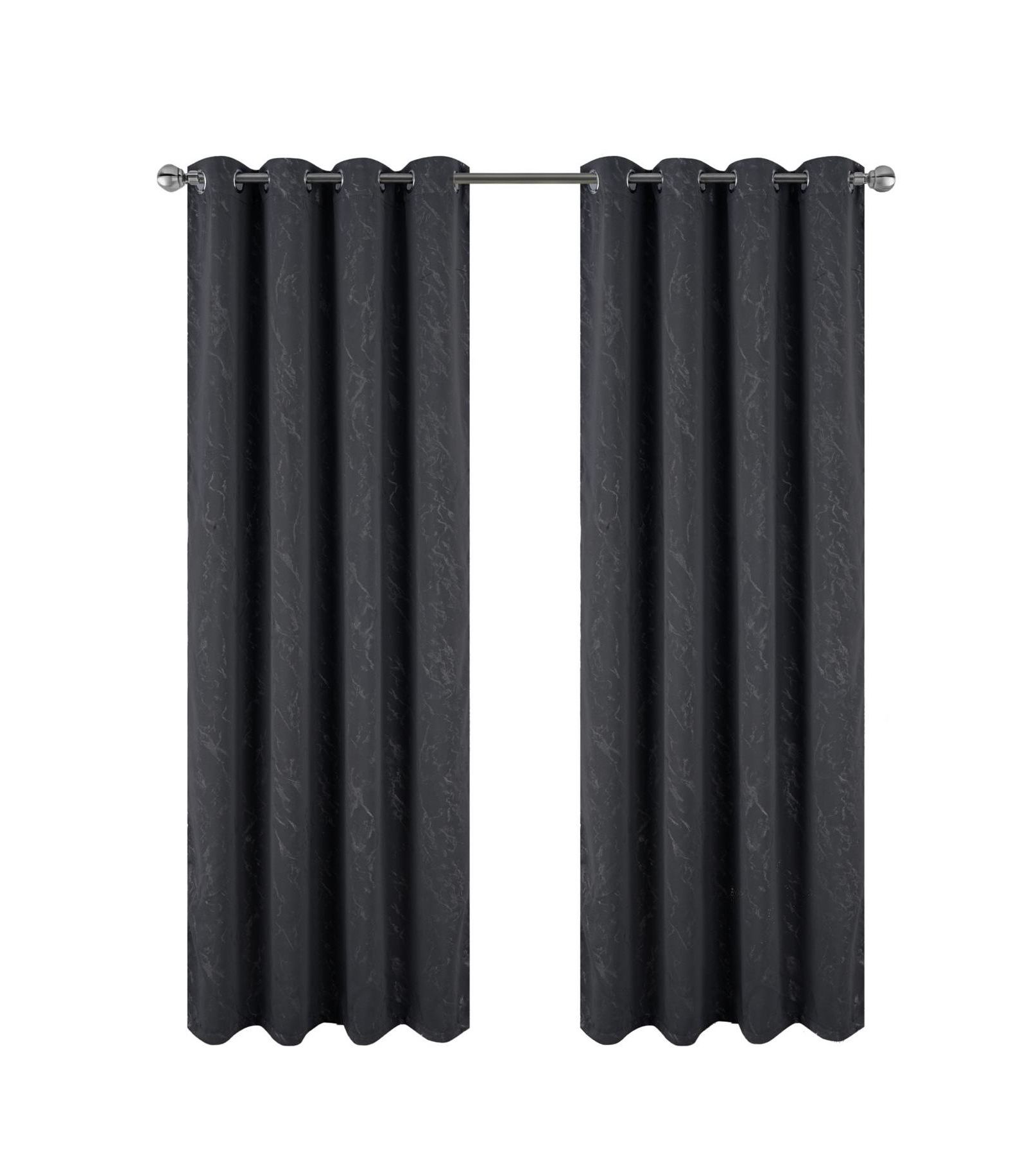 RT Designers Collection Heidi Halo Foil Luxurious Decorative Grommet Curtain Panel 54" x 90