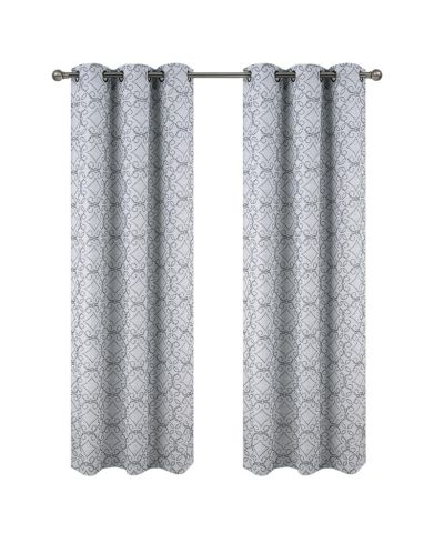RT Designer Collection жаккардовая штора Woodbridge с люверсами, современный дизайн, 54" x 84"