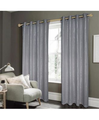 Штора RT Designers Collection Luxurious Iceland Metallic All Season Blackout Grommet Panel