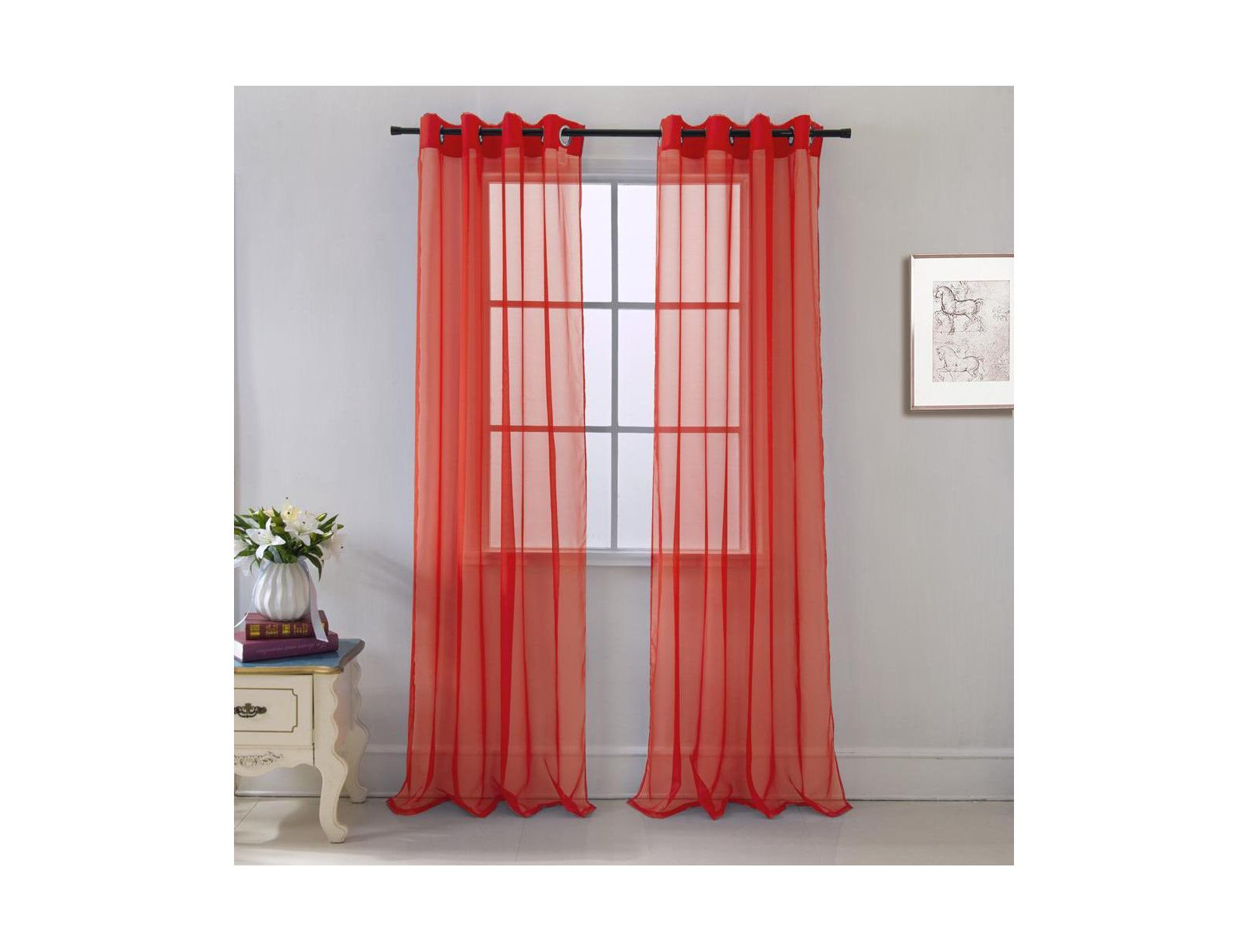 RT Designers Collection Штора Cara One Sheer Grommet Light Filtering 54" x 90"