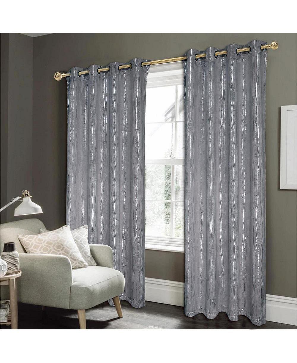 Штора RT Designers Collection Luxurious Iceland Metallic All Season Blackout Grommet