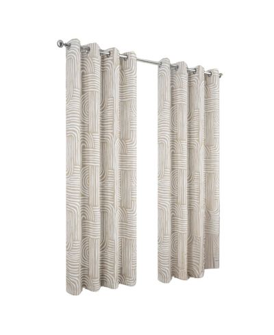 RT Designer Collection Ashton Printed Blackout Luxurious Decorative Grommet Curtain Panel