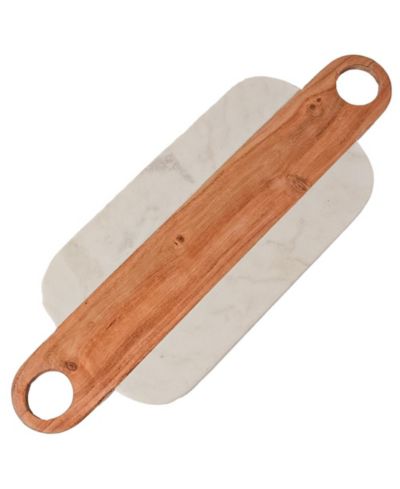 Мармаритная сервировочная доска Verve Culture Marble Serving Board with Hole Handles