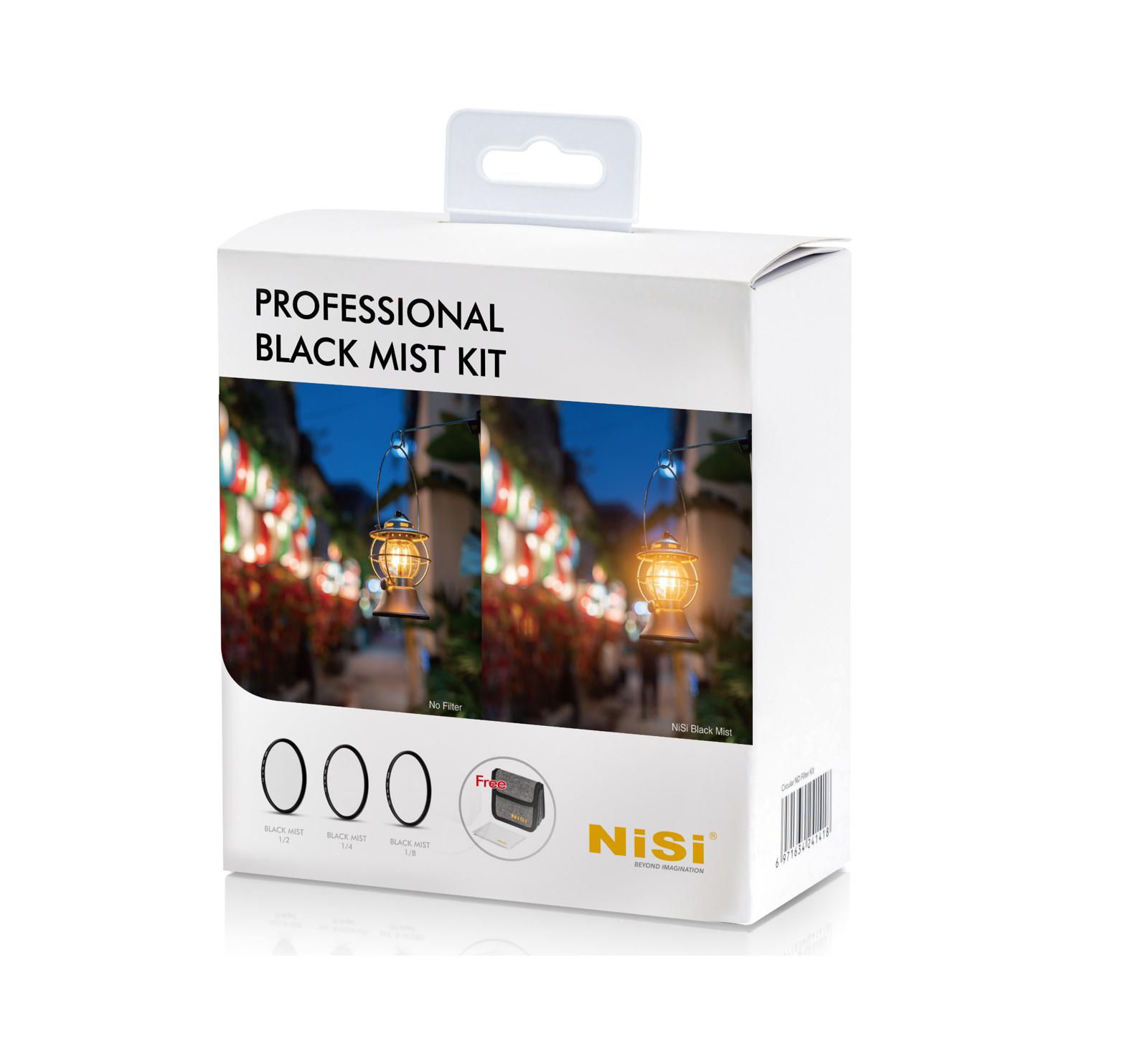Комплект фильтров NiSi 67mm Professional Black Mist с фильтрами 1/2, 1/4, 1/8 и кейсом