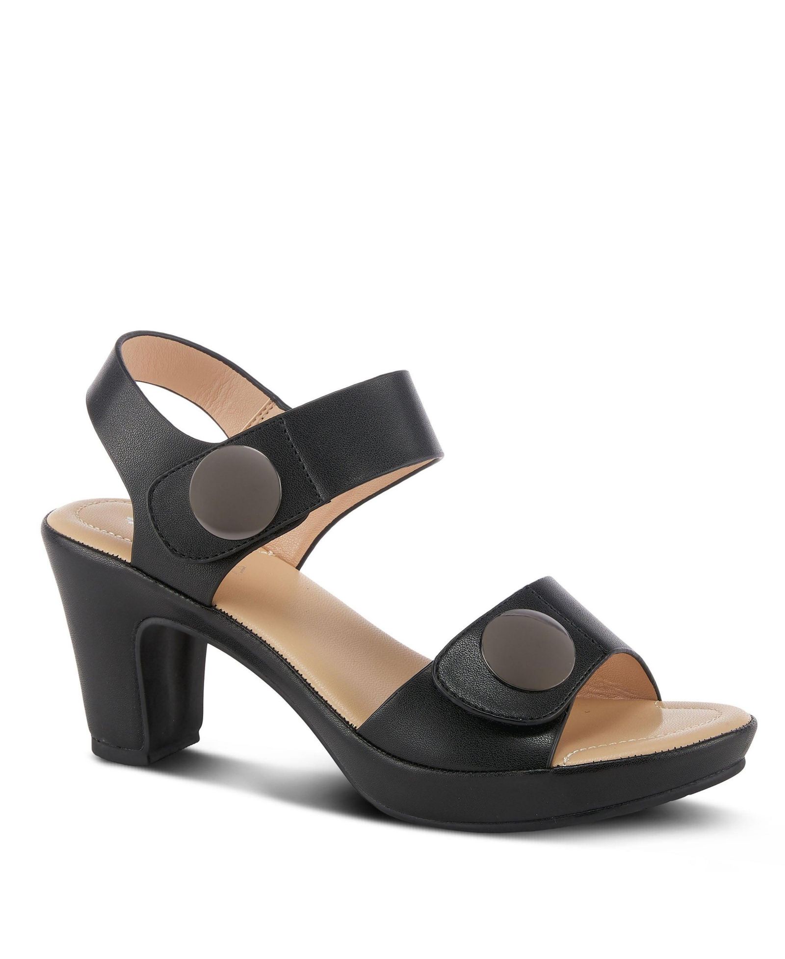 Patrizia Women's Dade Metallic Button Platform Sandals