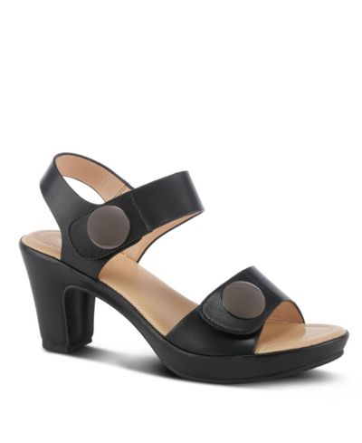 Patrizia Women's Dade Metallic Button Platform Sandals