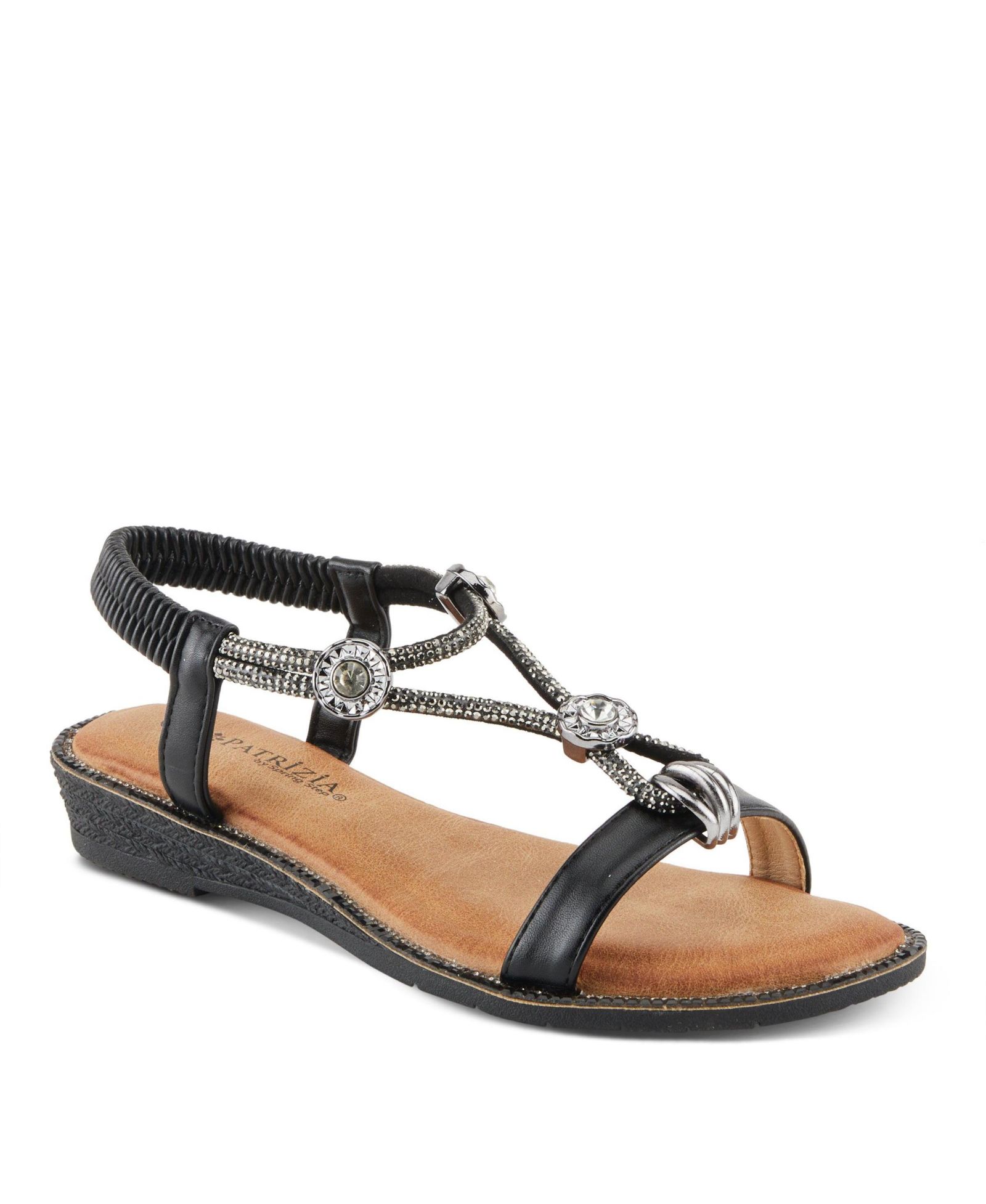 Patrizia Charmer Women's Flat Sandal with Adjustable Strap