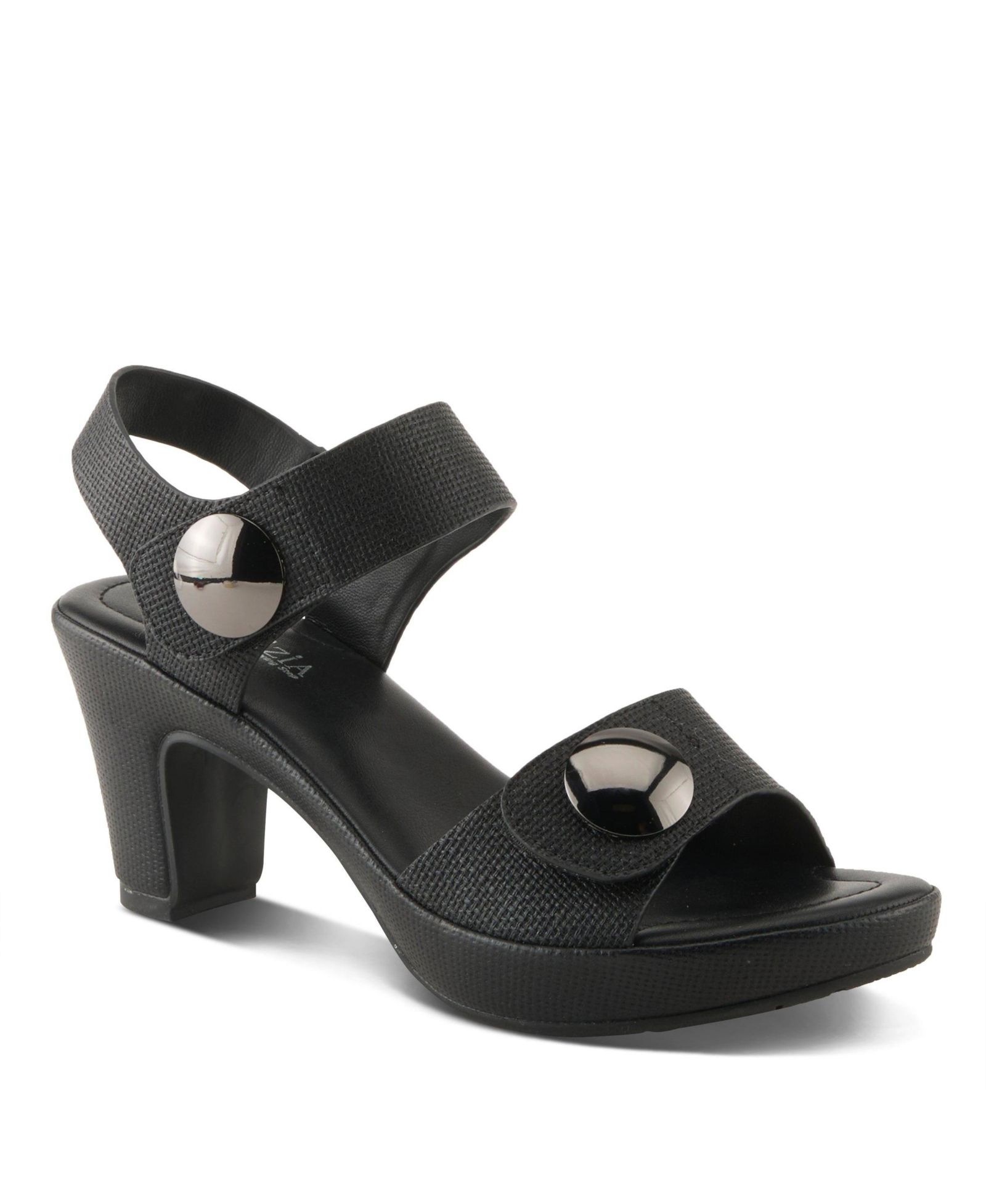 Patrizia Dade-Woven Women's Slingback Sandal with Faux Leather Upper