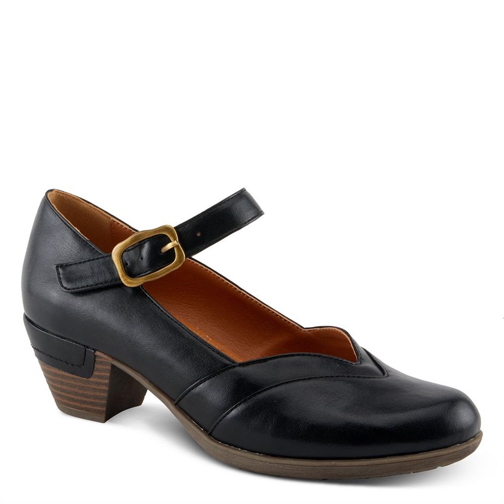 Patrizia Maryneah Mary Jane with Adjustable Hook Loop Leather Vamp