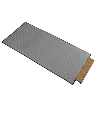 Household Essentials Quilted Table Leaf Storage Bag, Gray with Charcoal Trim