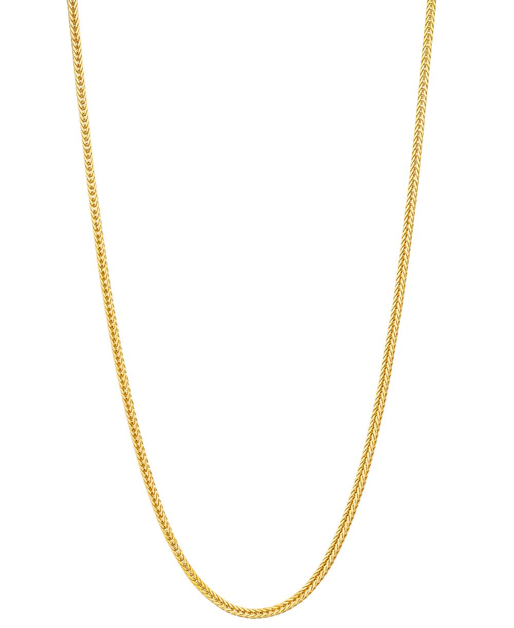 Italian Gold ожерелье-цепочка Foxtail 22" (1-1/3mm) из золота 14k