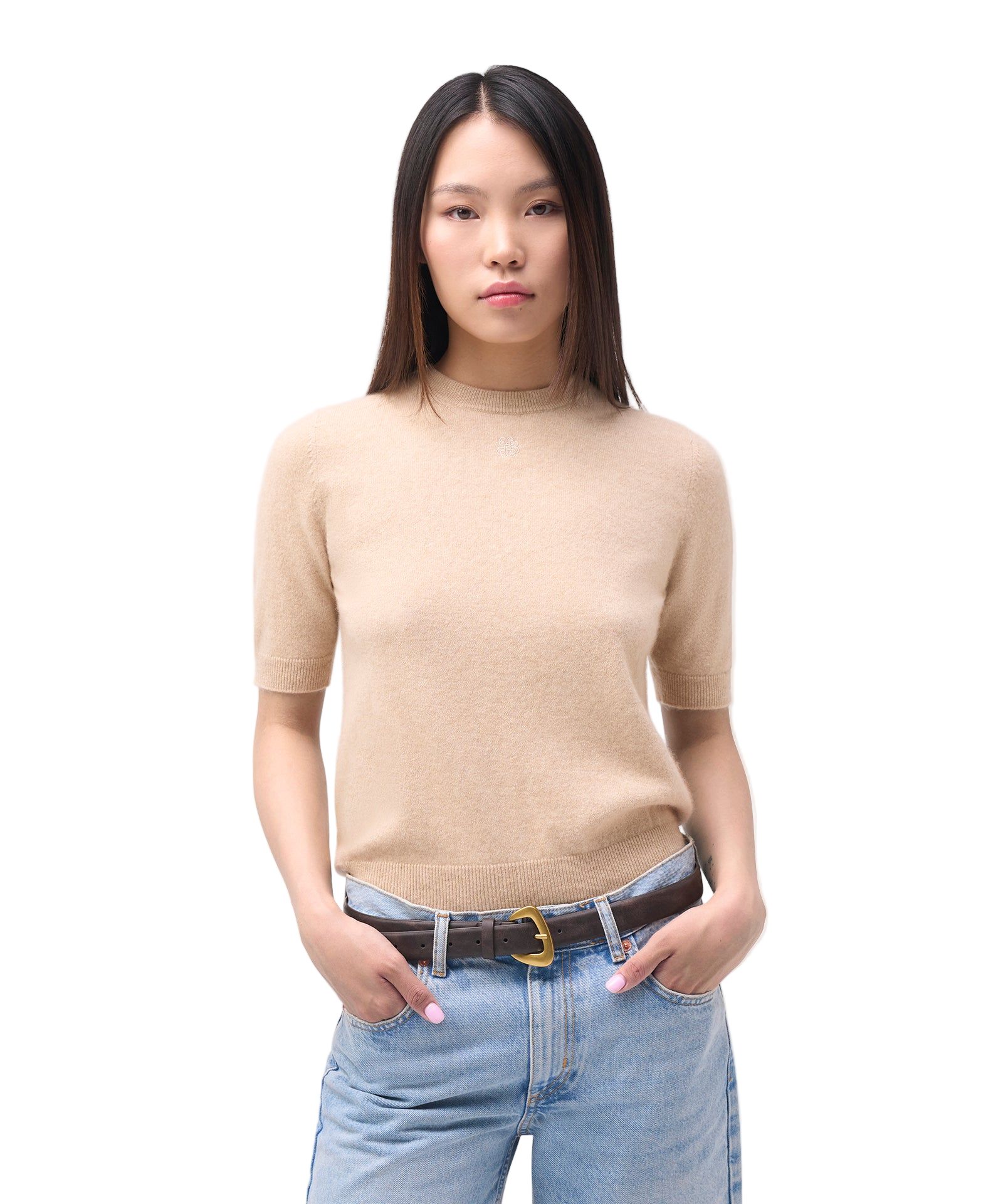 Женский кашемировый свитер Gobi Cashmere с рукавом длиной локоть