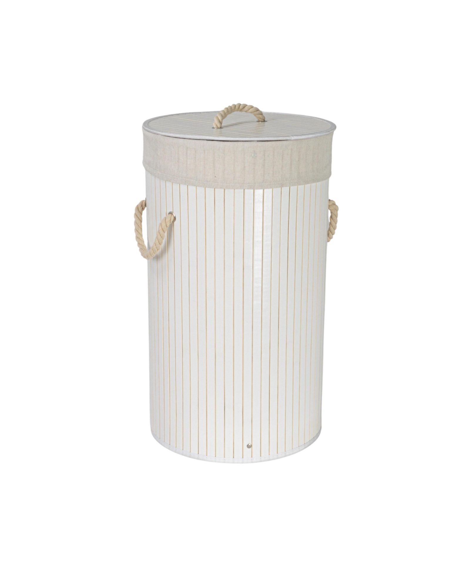 Household Essentials 15-Gallons Bamboo Laundry Hamper with Rope Handles
