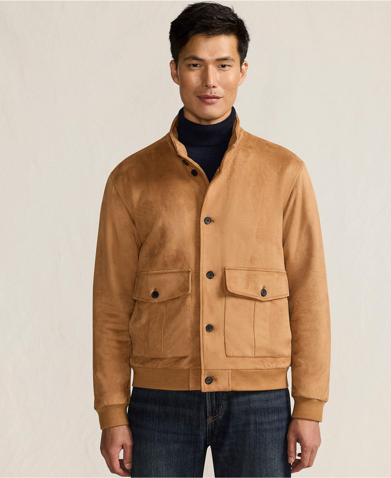 Lands' End Men's Faux Suede Jacket