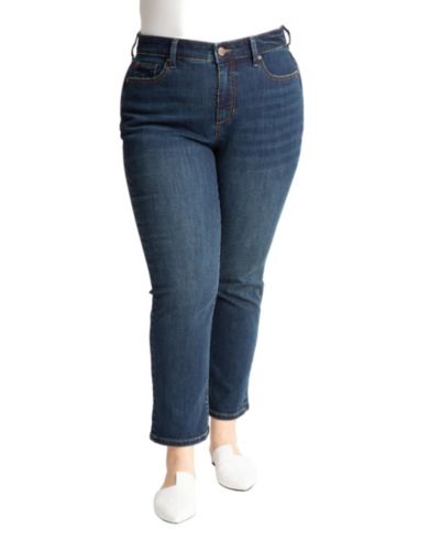 SLINK Jeans Women's Denim High Rise Straight in 28" Inseam