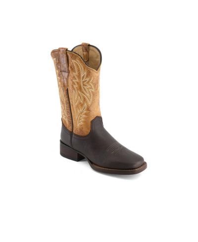 Forastero Women's Real Leather Square Toe Cowgirl Boots