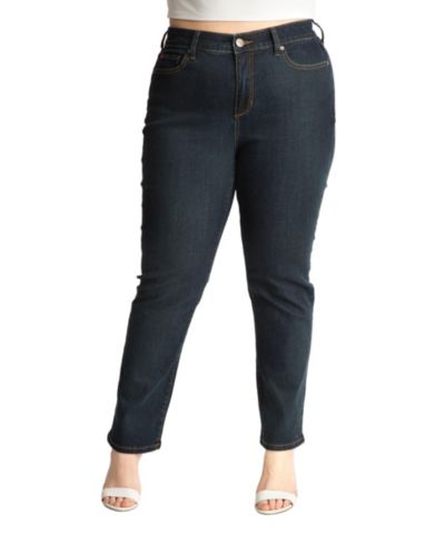 SLINK Jeans Women's Denim High Rise Straight in 30" Inseam - Isabella Jean