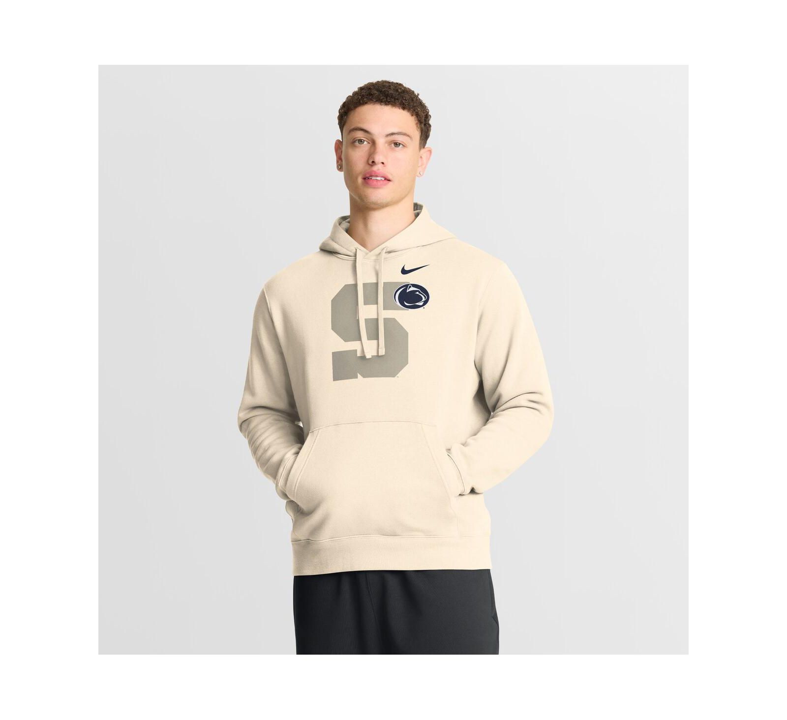 Nike Men's Cream Penn State Nittany Lions Campus Shadow Hoodie
