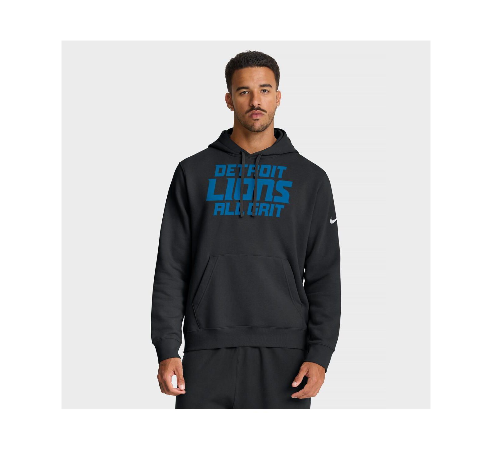Мужское худи Nike Men's Black Detroit Lions Local Club