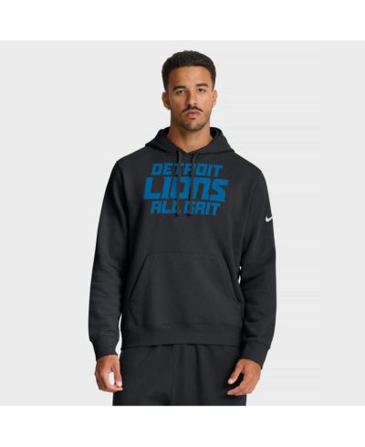 Мужское худи Nike Men's Black Detroit Lions Local Club