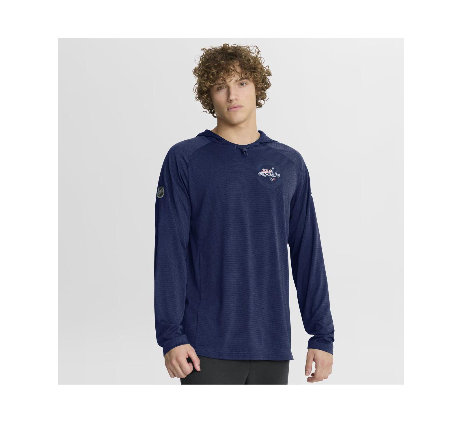 Мужское худи Raglan Washington Capitals Navy Authentic Pro Rink