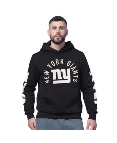 Starter Men's Black New York Giants Handoff Fleece Hoodie Sweatshirt