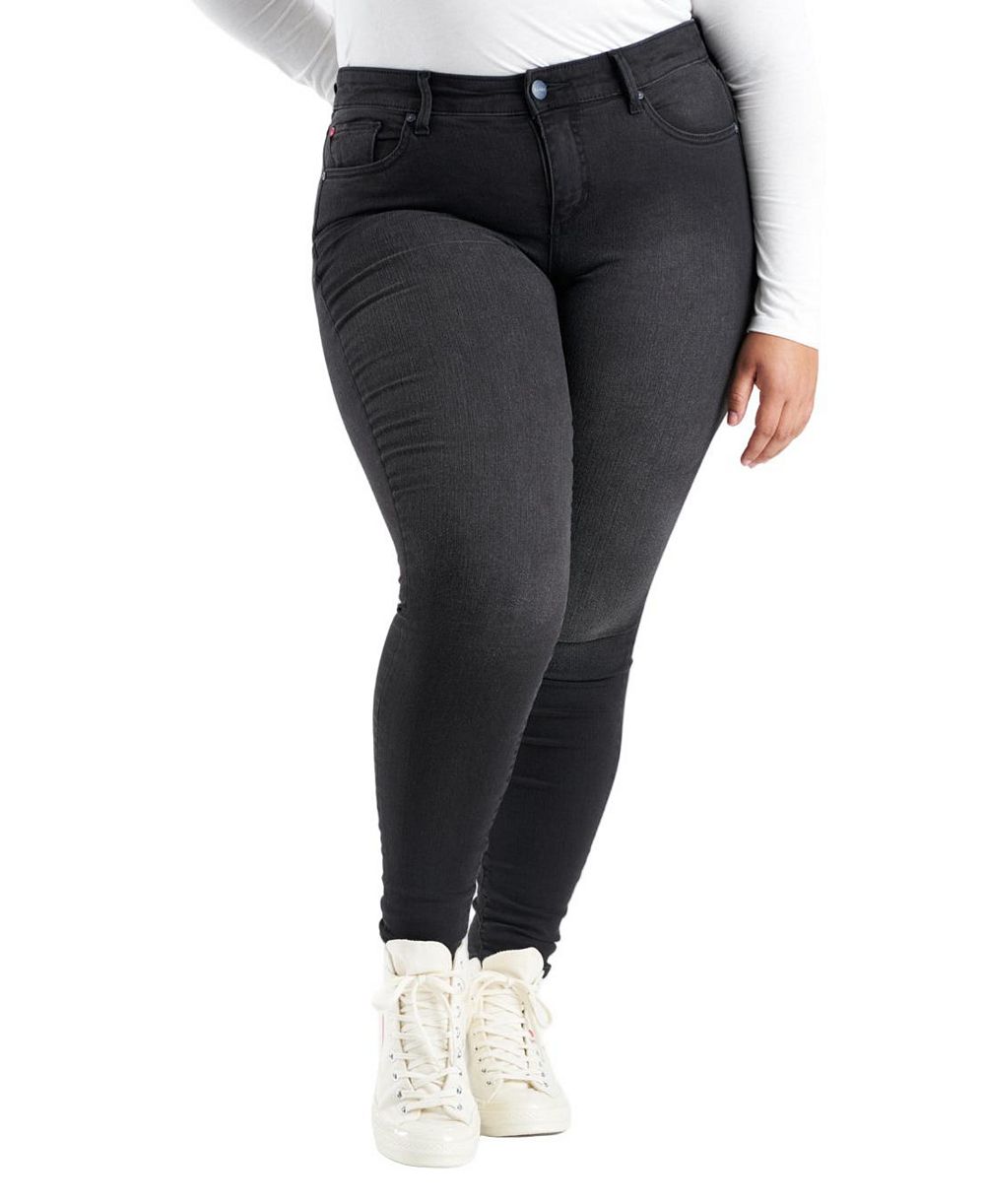 Женские черные джинсы SLINK Jeans с завышенной талией, скинни, длина 29" - Ballarie