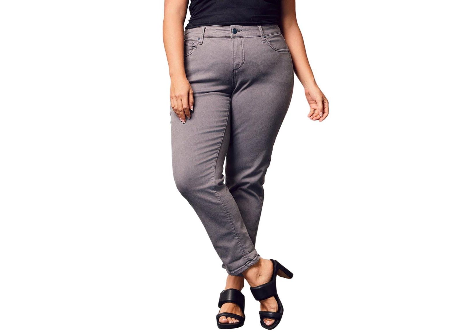 Женские брюки SLINK Jeans Color Mid Rise Boyfriend Grey