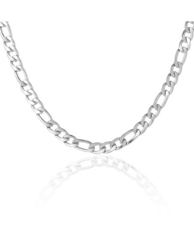 Lucky Brand Men’s Figaro Chain Necklace, Silver-Tone 22'' Links