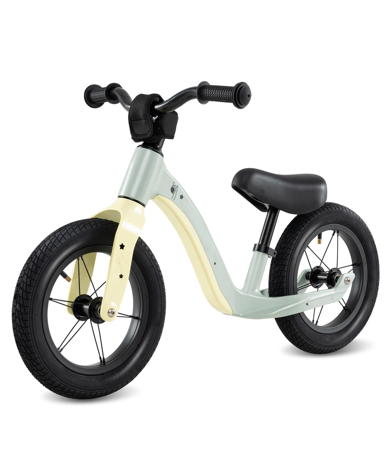Велосипед Mecale 12-Inch Balance Bike с регулируемым сиденьем и поворотным рулем для детей от 36 месяцев