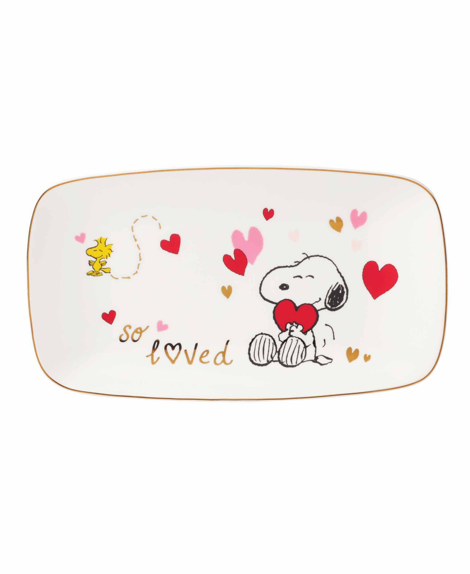 Поднос для закусок Lenox Snoopy Valentine's Day