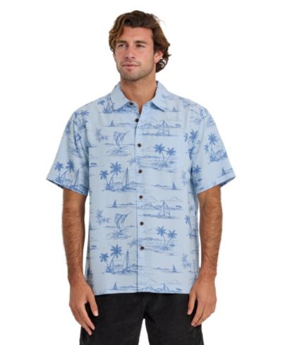 Мужская рубашка Quiksilver Waterman Sail Away с коротким рукавом