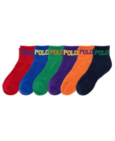 Мужские носки Polo Ralph Lauren Color Logo, 6-Pack