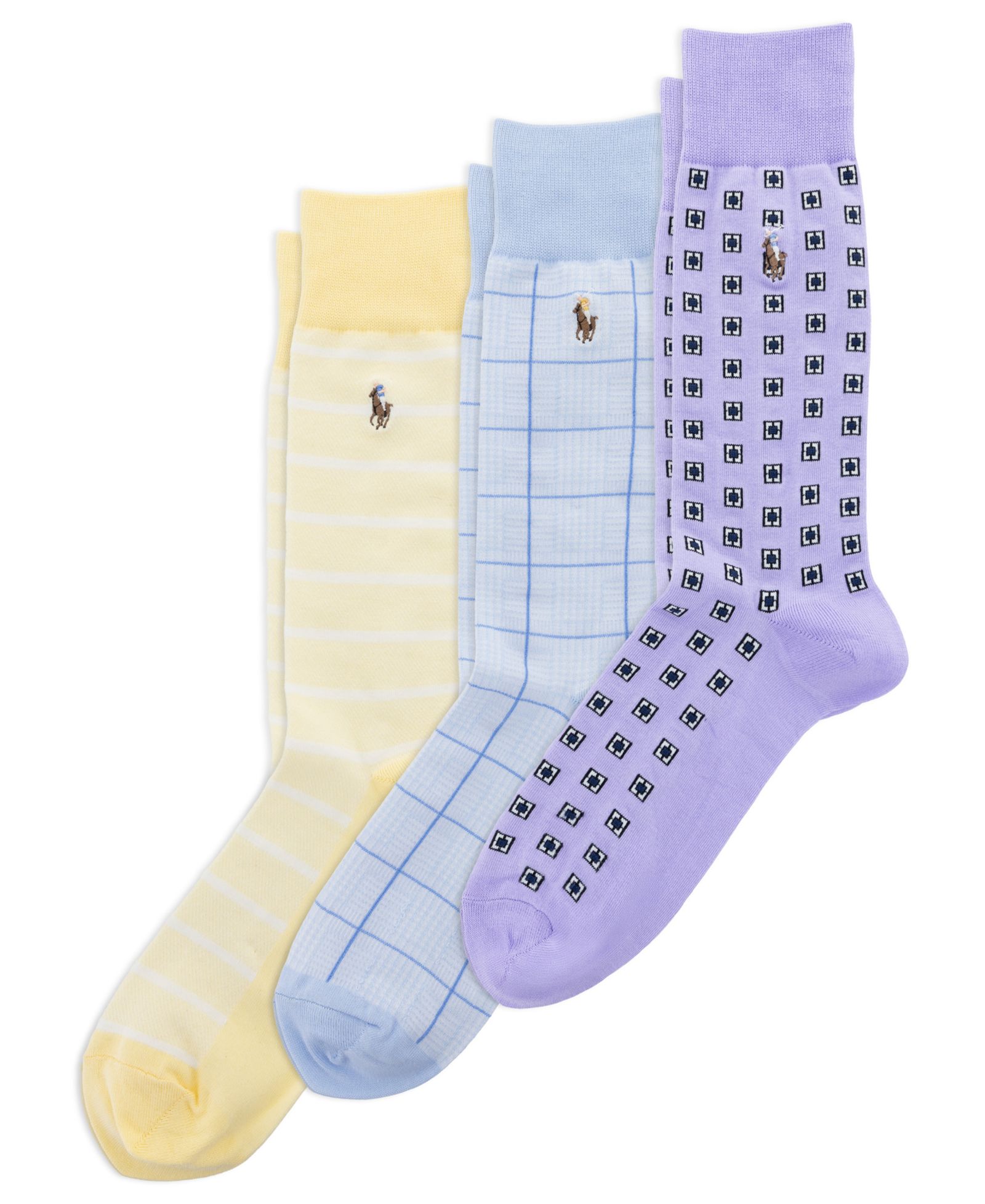 Polo Ralph Lauren Men's Foulard Slack Crew Socks, 3-Pack