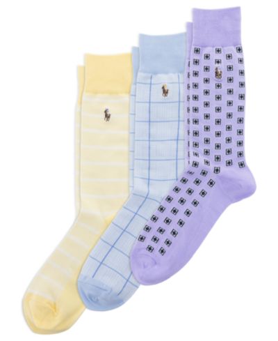 Мужские носки Polo Ralph Lauren Foulard Slack Crew, 3 пары