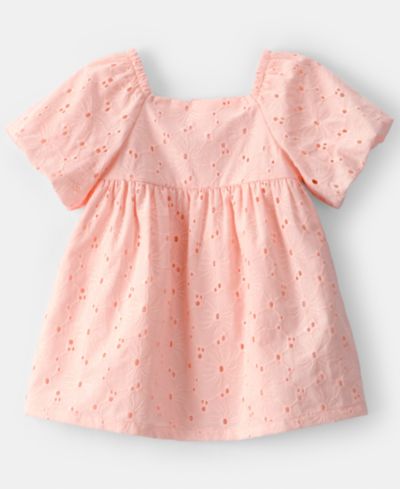 Carter's Baby Girls' Eyelet Short-Sleeve Dress